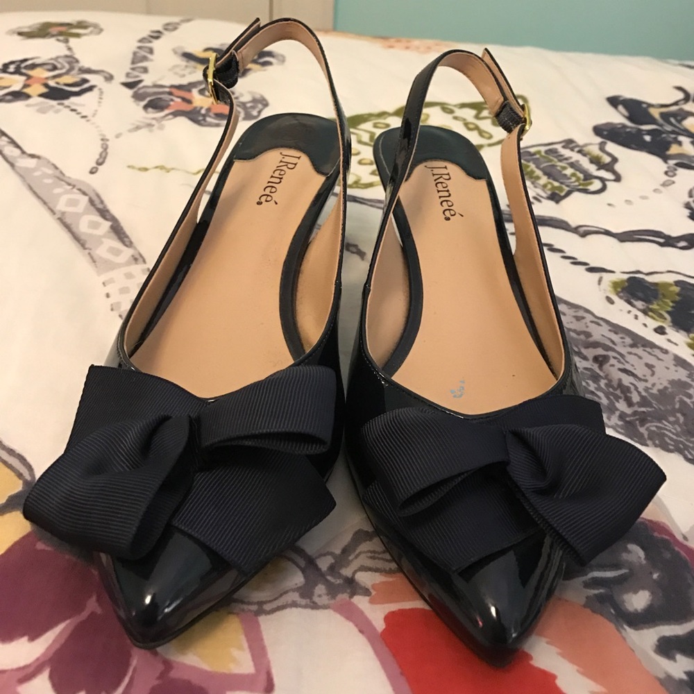 J. Reneé Navy Short Heels